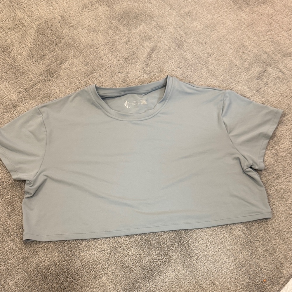 Cara Loren Active Gray Women's Cropped Top